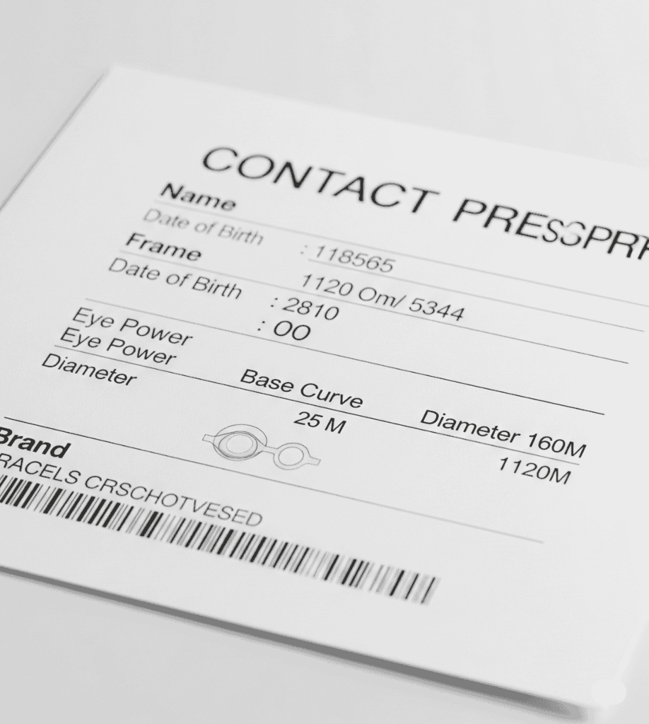 reading eye prescription